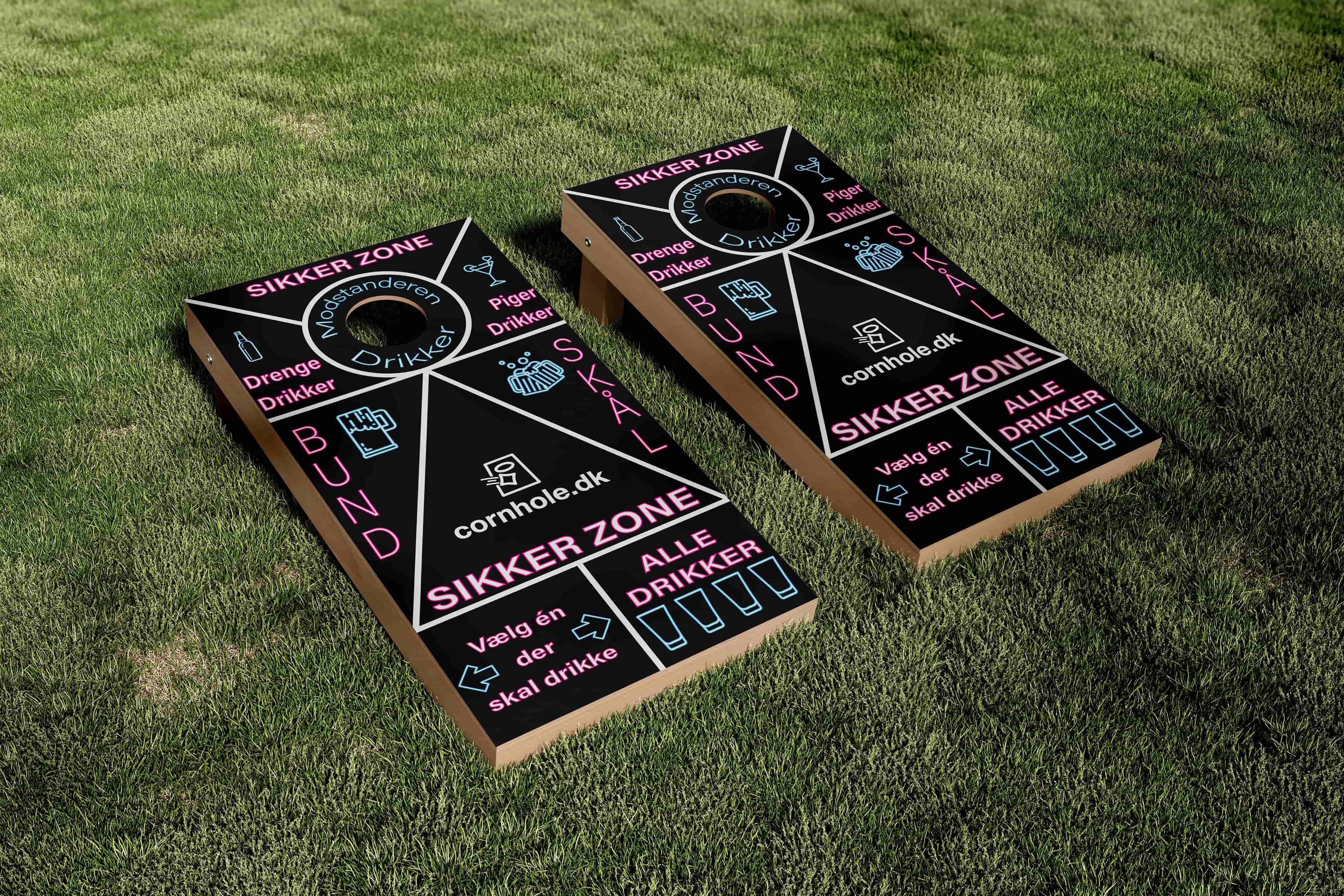 Fest Cornhole SÊt - 120x60 cm (Officielle mÄl) - Cornhole.dk