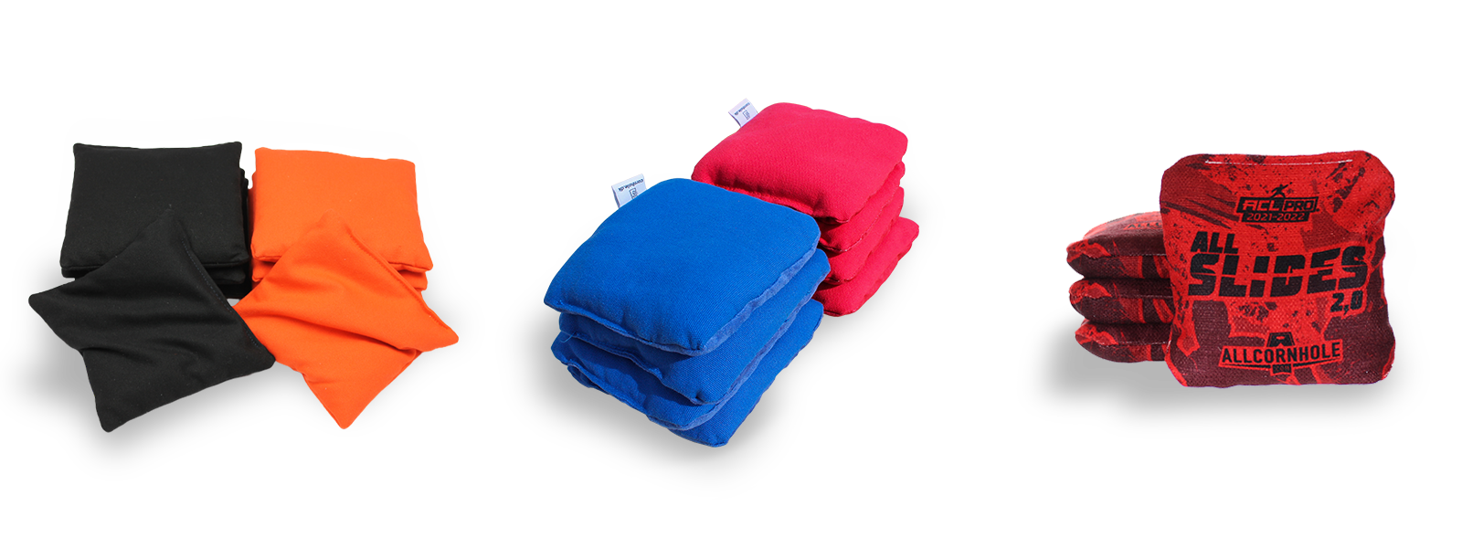 Sammenligning af de forskellige poser som bliver tilbudt pÄ cornhole.dk hvor der er 3 slags poser, nummer 1 er standard poser, nummer 2 er cornhole poser pro, og nummer 3 er ACL pro cornholeposer fra AllCornhole i usa, brugt af de professionelle spillere.