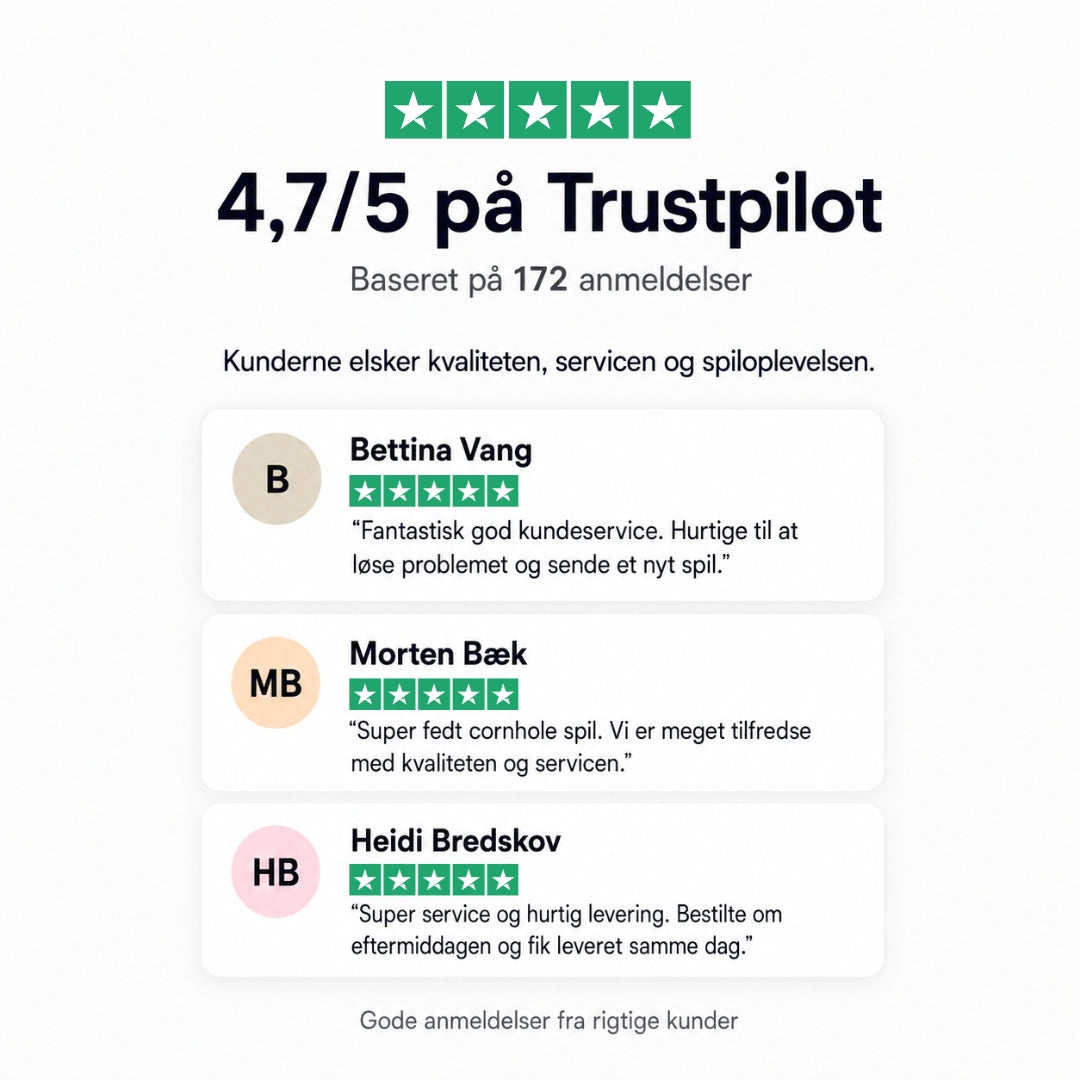 Cornhole-set 120x60 cm. (Officiella mått)